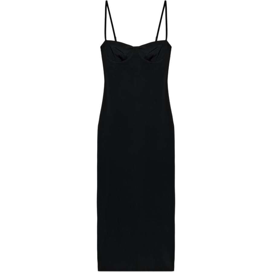 ZARA Slip Dresses Women's Black Moderate