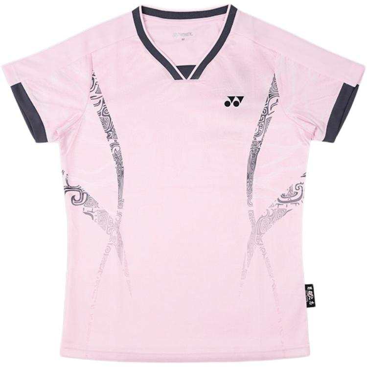 YONEX Badminton Jerseys Women's YOB26006CR Lily Powder V Neck Thin