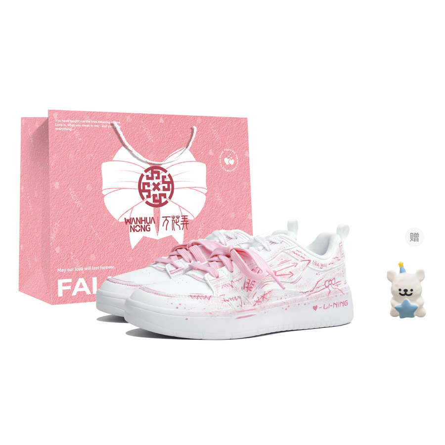 Li-Ning Li Ning Sycee Cushioning Abrasion Resistant Slip Resistant Low top Skateboard Shoes Women's