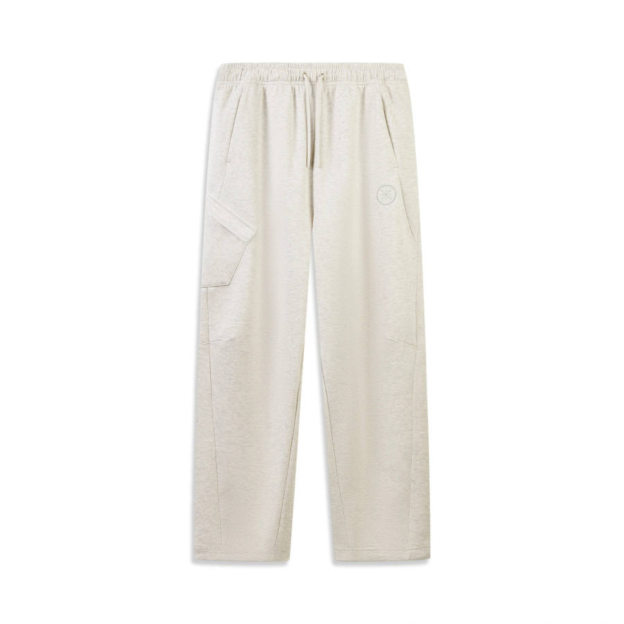 Li-Ning Li Ning Wade Knitted Sweatpants Men's Heather Gray Tile Gray Moderate Straight Fit Pants