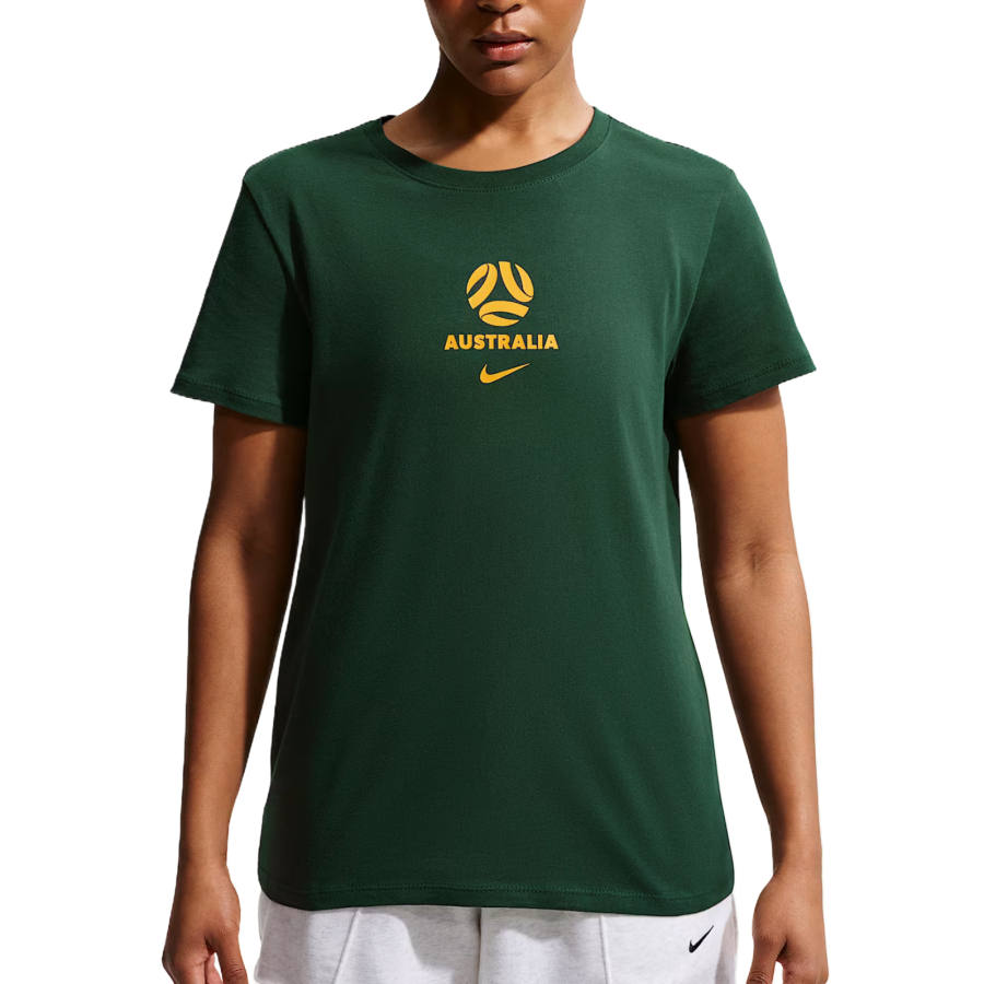 Nike Nike T Shirts Women's Professional Green Crew Neck Moderate