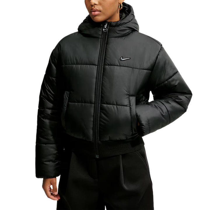 Nike Nike Puffer Jackets Women's Black Hooded Non Detachable Moderate