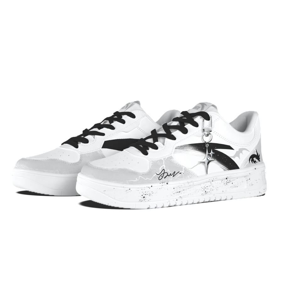ANTA Easy Skateboard Shoes Unisex Low Top White