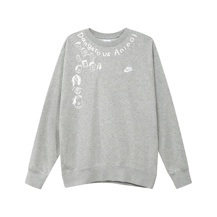 Nike Nike Sweatshirts Unisex Light Gray Crew Neck Moderate