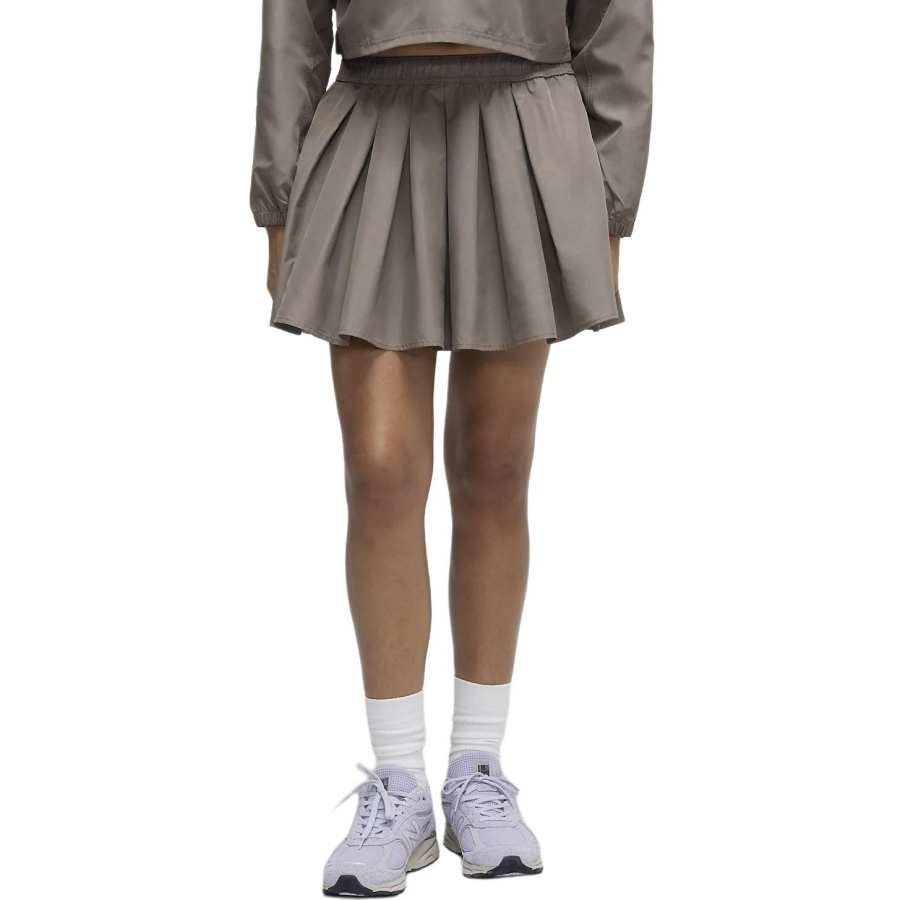 New Balance New Balance Made In USA Casual Short Skirts Women's Thunder Brown Moderate Short Skirt Pleated Skirt