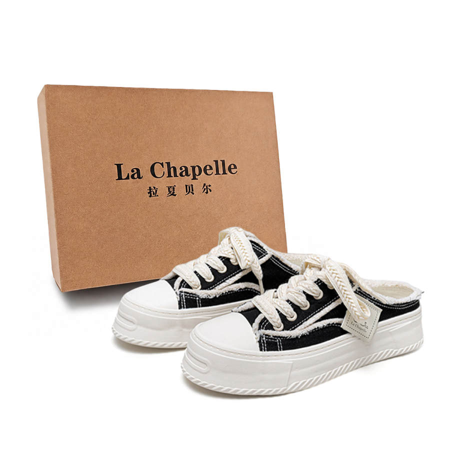 La Chapelle Rubber Sole Closed Toe Slippers Women's