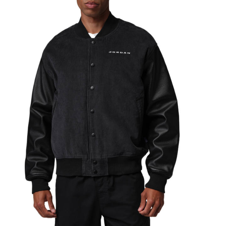 Jordan Jordan Jackets Men's Black/Black/University Red Baseball Collar Moderate