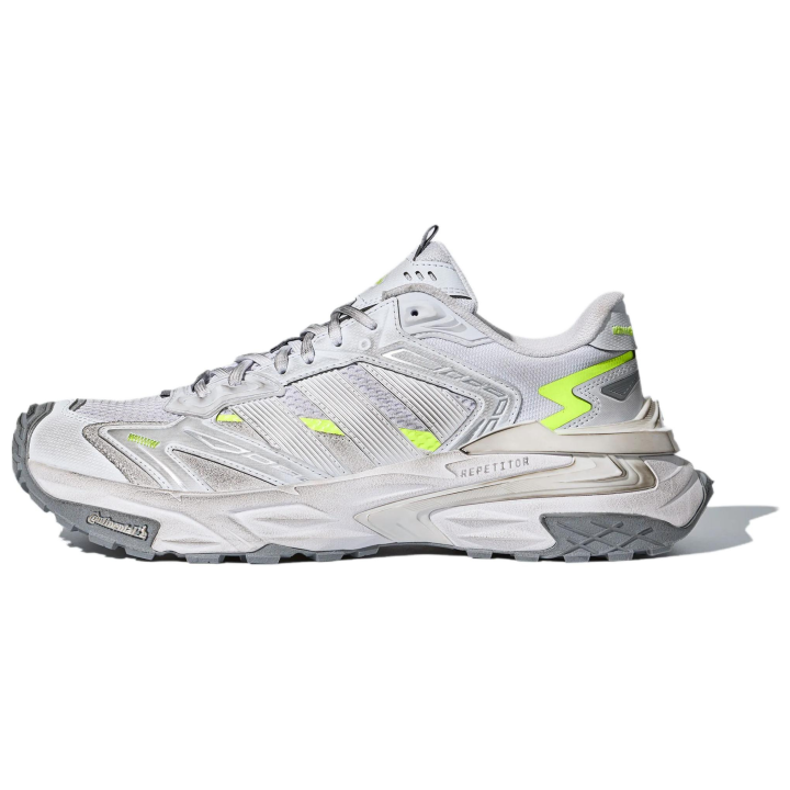Adidas Adidas XLG STORM Chunky Sneakers Unisex Low Top Pattern Gray/Bright Yellow Neon