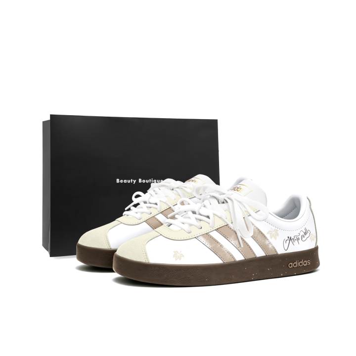 Adidas Adidas Vl Court Classic German Army Trainers Unisex Low Top Brown