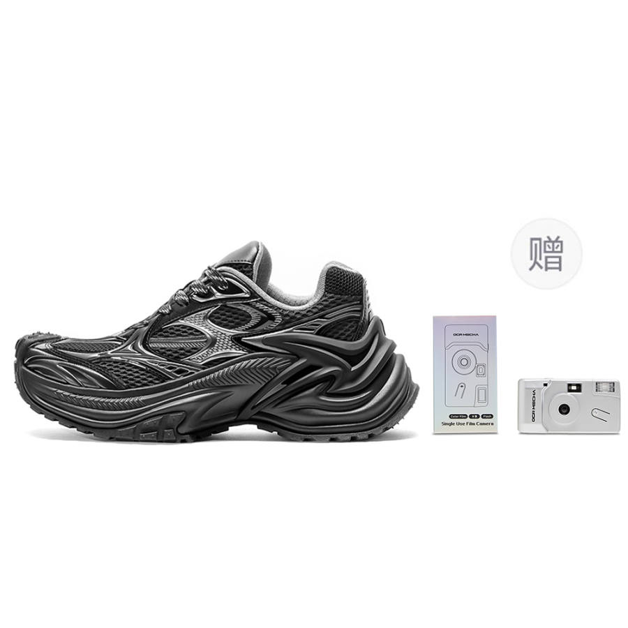 OGR Cobra Low top Casual City Commuting Running Shoes Unisex Black OG Black