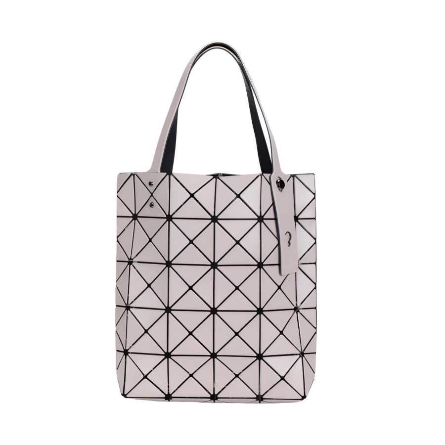 ISSEY MIYAKE Lucent Boxy Vinyl Chloride Resin PVC Handbag, Shoulder Bag Small Women's Milk Tea