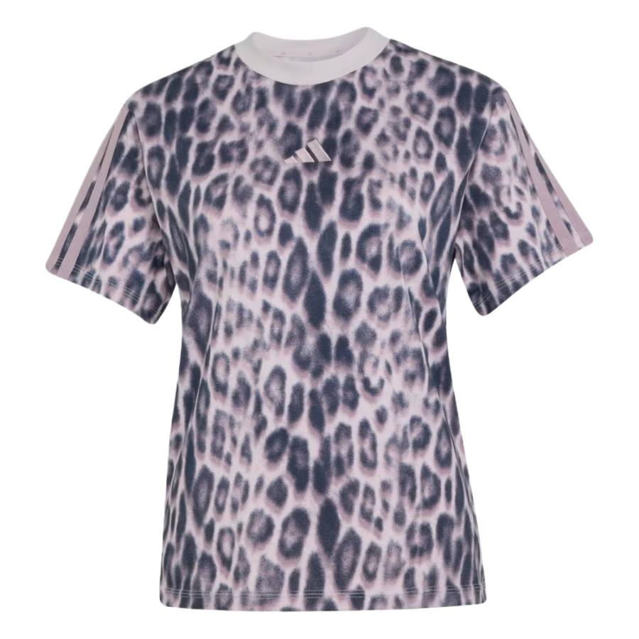 Adidas Adidas Sportswear T Shirts Women's Multicolor/Ice Purple Crew Neck Moderate