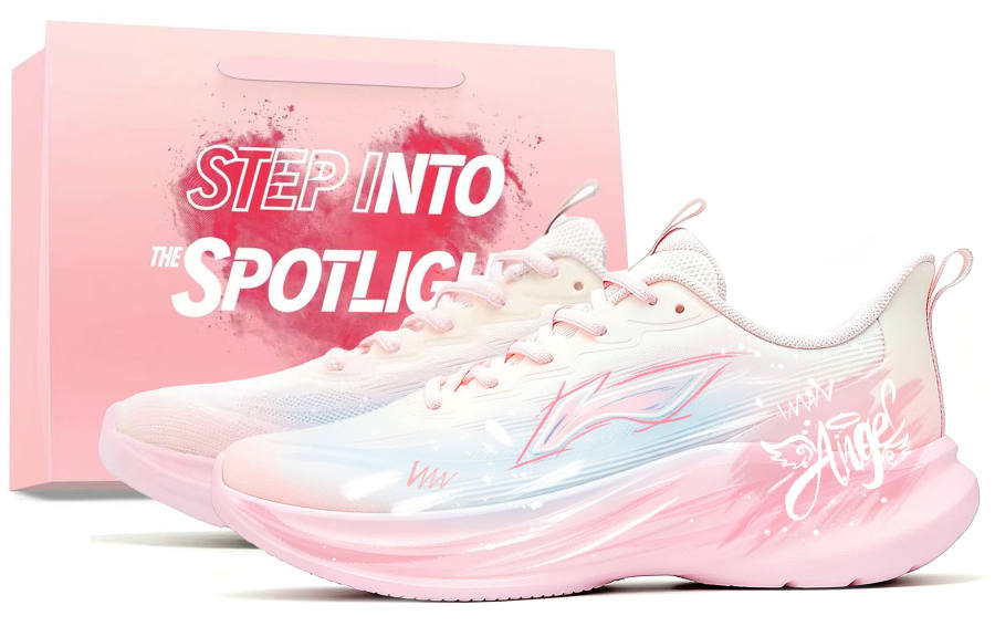 Li-Ning Li Ning Light Breeze Running Shoes Women's Low Top White