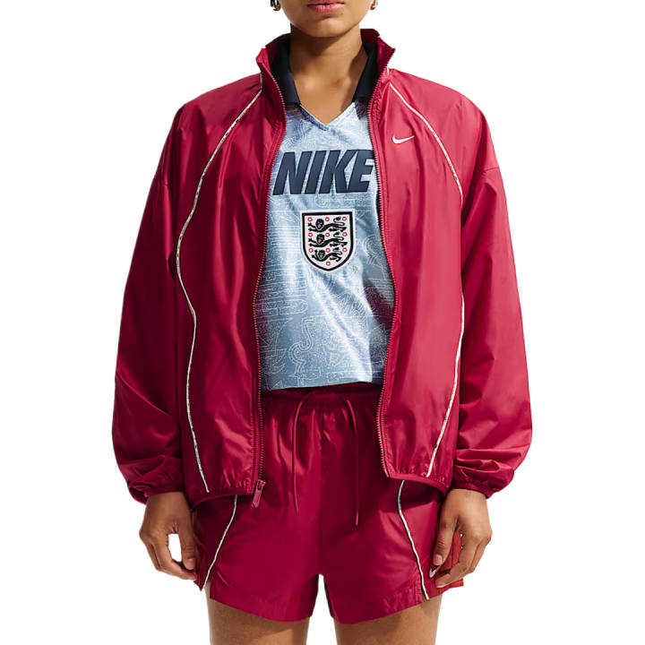 Nike Nike Jackets Women's Bright Red/Sail White/Sail White Stand Collar Moderate