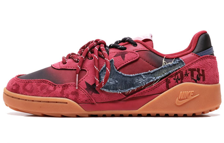 Nike Nike Terra Manta Casual Shoes Women's Low Top Red Brown Denim Blue Color Block