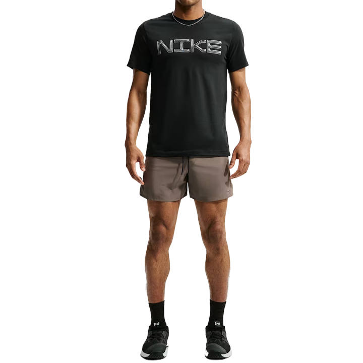 Nike Nike T Shirts Men's Black/White Crew Neck Moderate