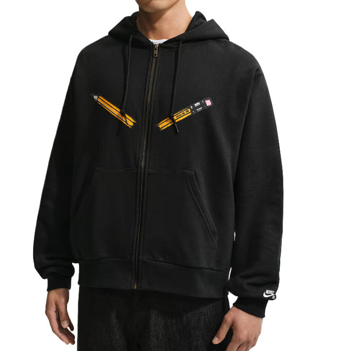 Nike Nike SB Sweatshirts Men's Black Hooded Non Detachable Moderate