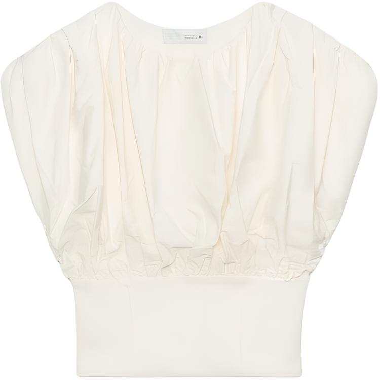 ZARA T Shirts Women's White Crew Neck