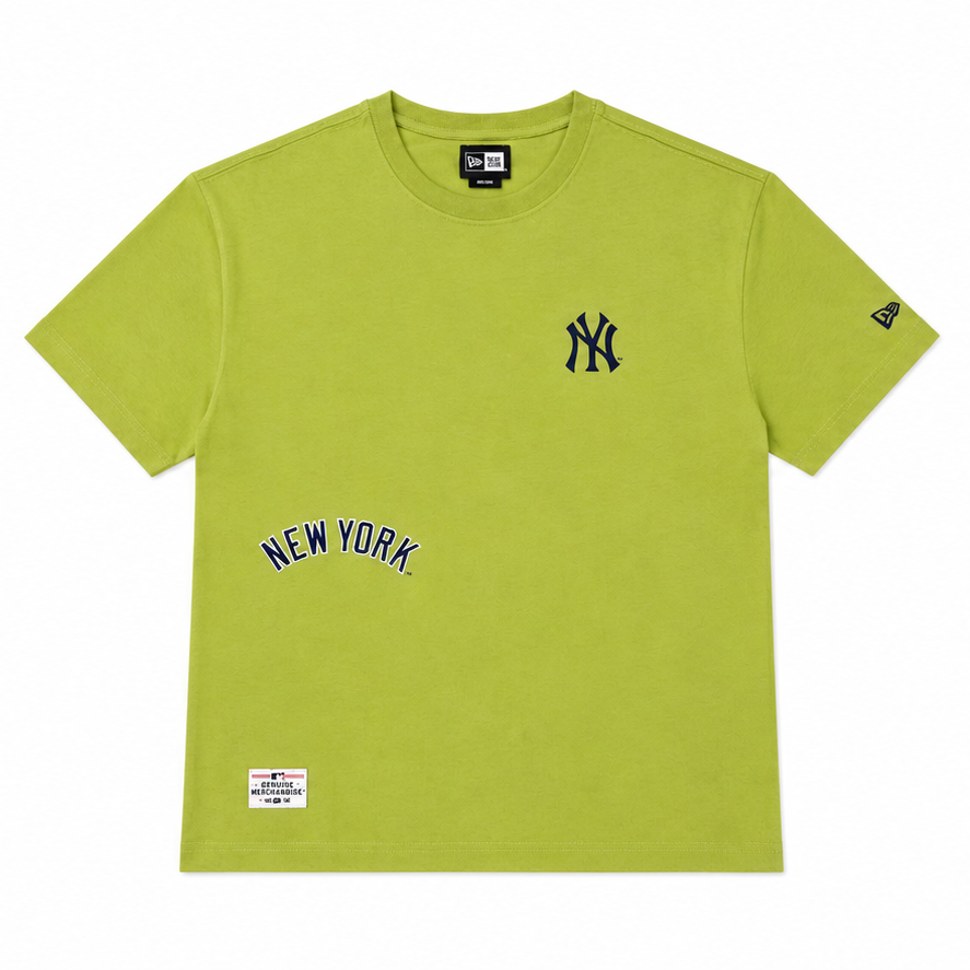 New Era T Shirts Unisex Green Crew Neck Moderate