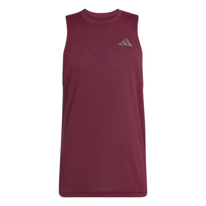 Adidas Adidas Tennis Tops Men's Chestnut Crew Neck Moderate