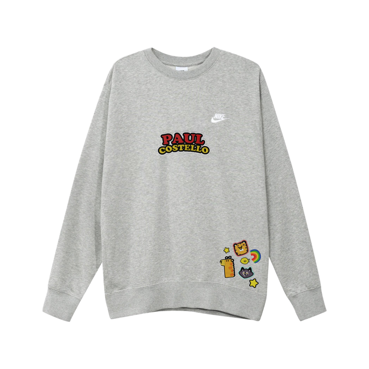 Nike Nike Sportswear Club Sweatshirts Unisex Light Gray Crew Neck Moderate
