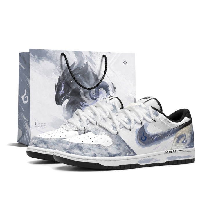 Nike Nike Big Skateboard Shoes Unisex Low Top Black, Blue, Purple
