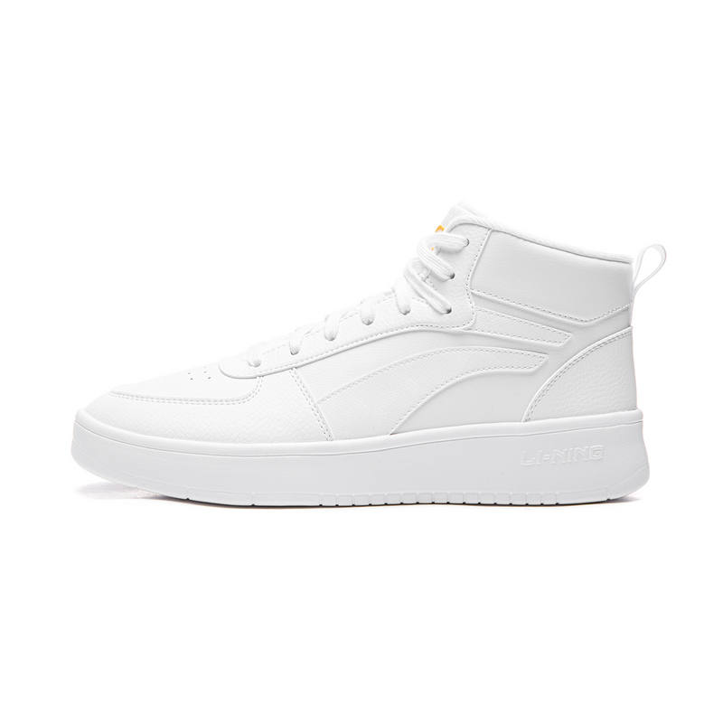 Li-Ning Li Ning Skateboard Shoes Men's High Top Standard White
