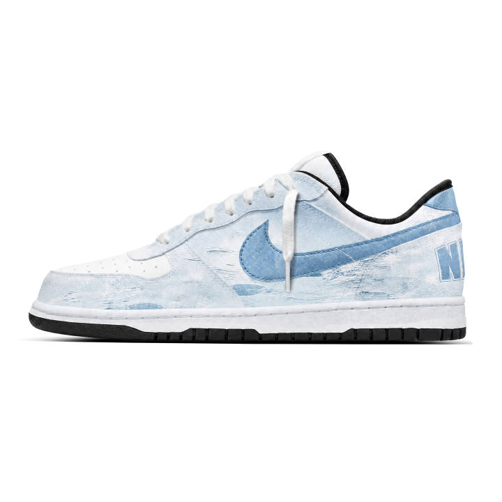 Nike Nike Big Skateboard Shoes Unisex Low Top White Blue