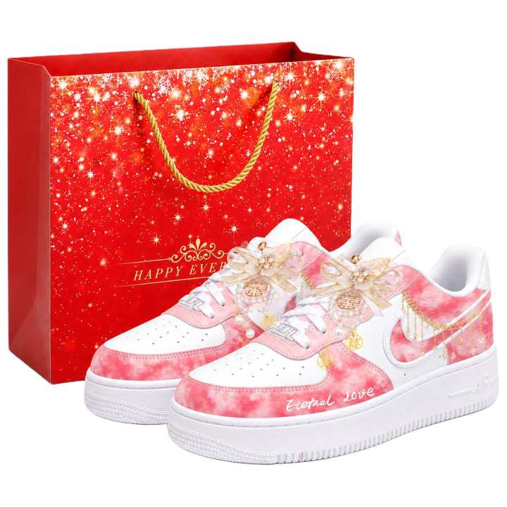 Nike Nike Air Force 1 Skateboard Shoes Women's Low Top Red