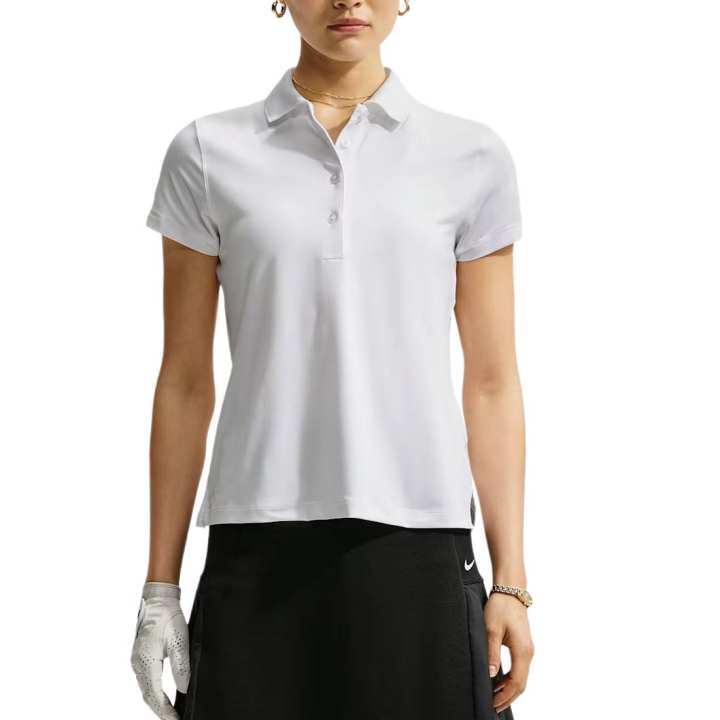 Nike Nike Club Golf Clothing Women's White/Black Polo Collar Moderate