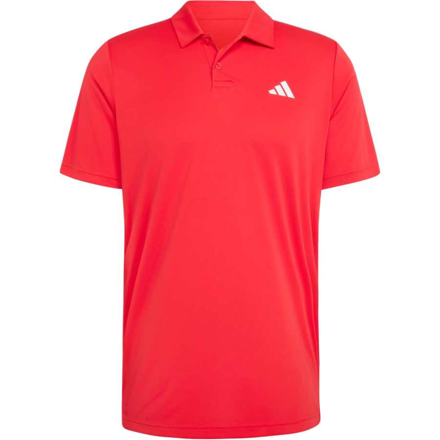 Adidas Adidas Tennis Tops Men's Pure Gemstone Red Polo Collar Moderate