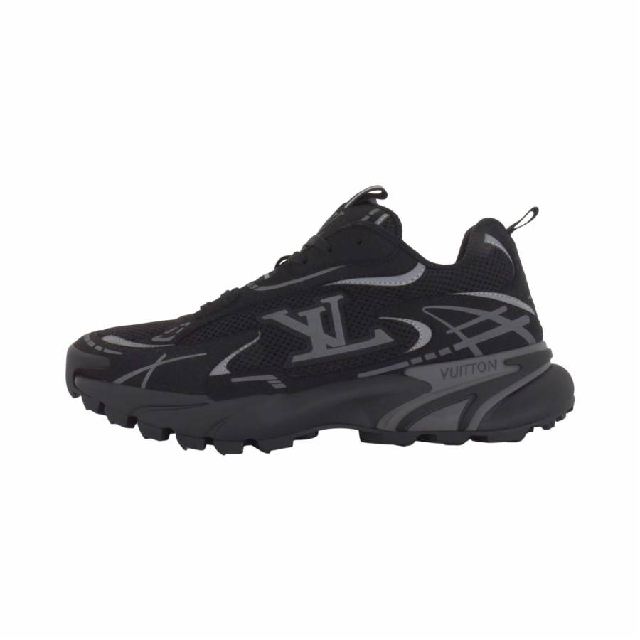 LOUIS VUITTON Tatic Runner Low top Casual Shoes Men's Black
