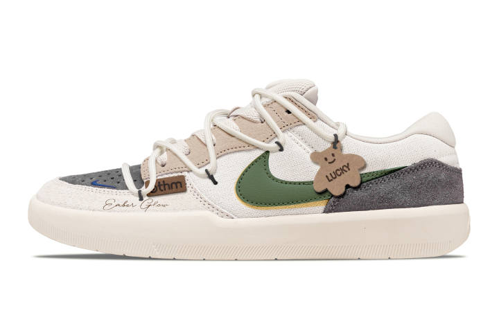 Nike Nike SB Force 58 Skateboard Shoes Men's Low Top Beige/Gray