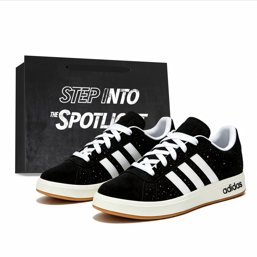 Adidas Adidas Grand Court Base 00s Skateboard Shoes Unisex Low Top White, Black