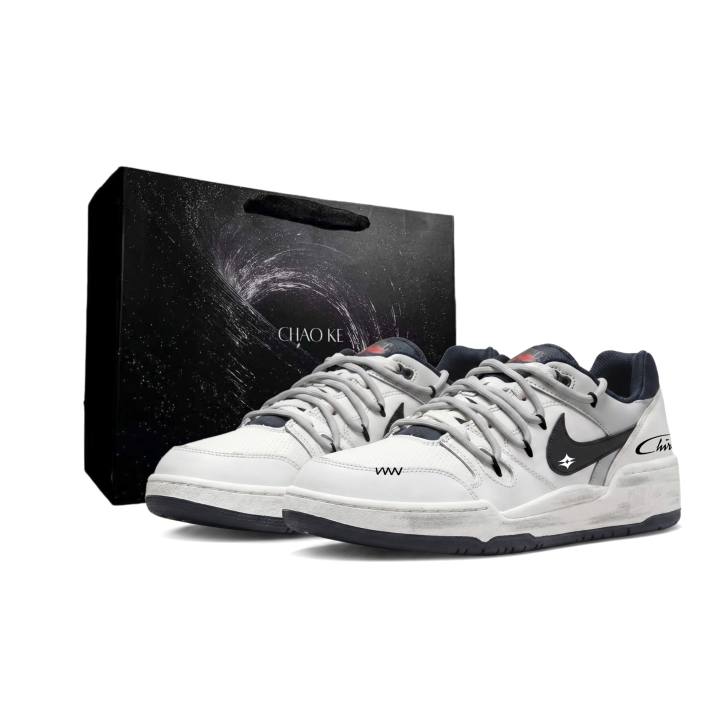 Nike Nike Full Force Skateboard Shoes Men's Low Top White