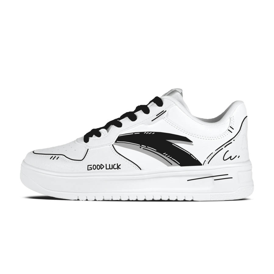 ANTA Easy Skateboard Shoes Unisex Low Top White