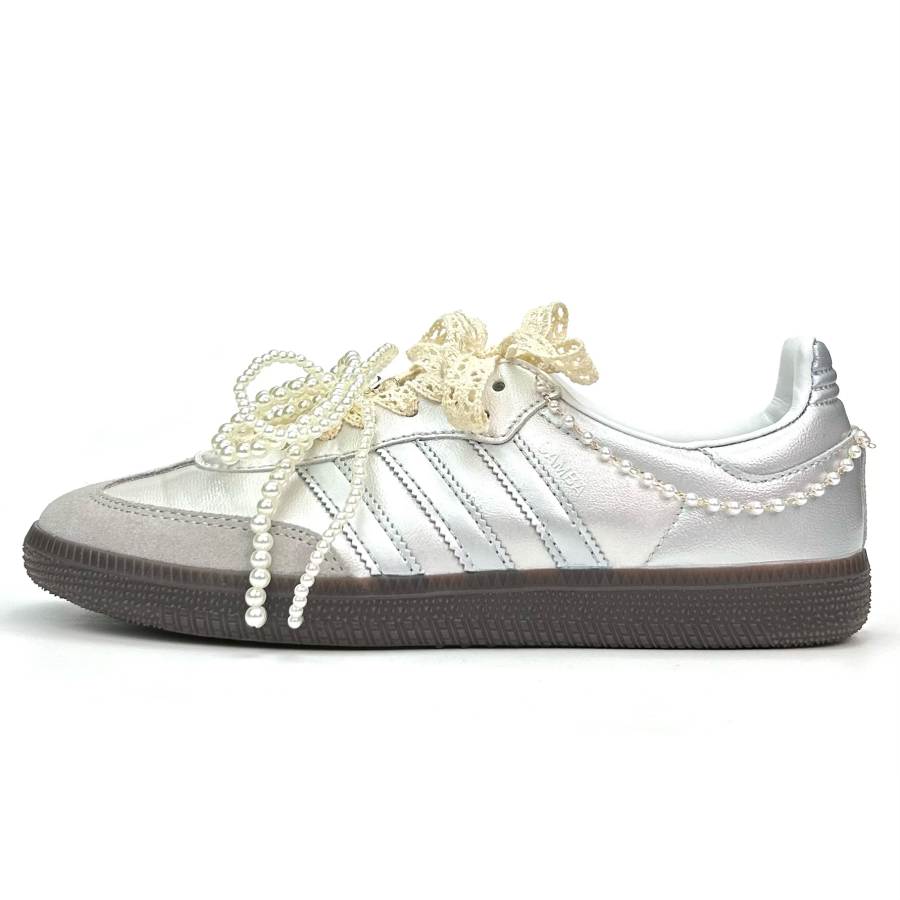Adidas Originals SAMBA OG German Army Trainers Unisex Low Top White/Black/Silver