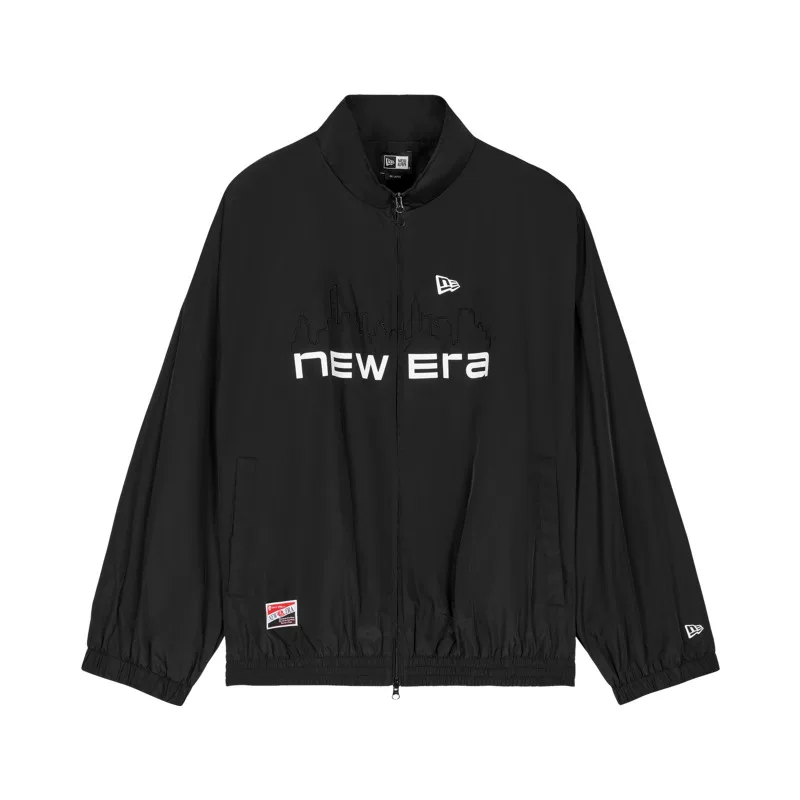 New Era Jackets Unisex Black Stand Collar Moderate