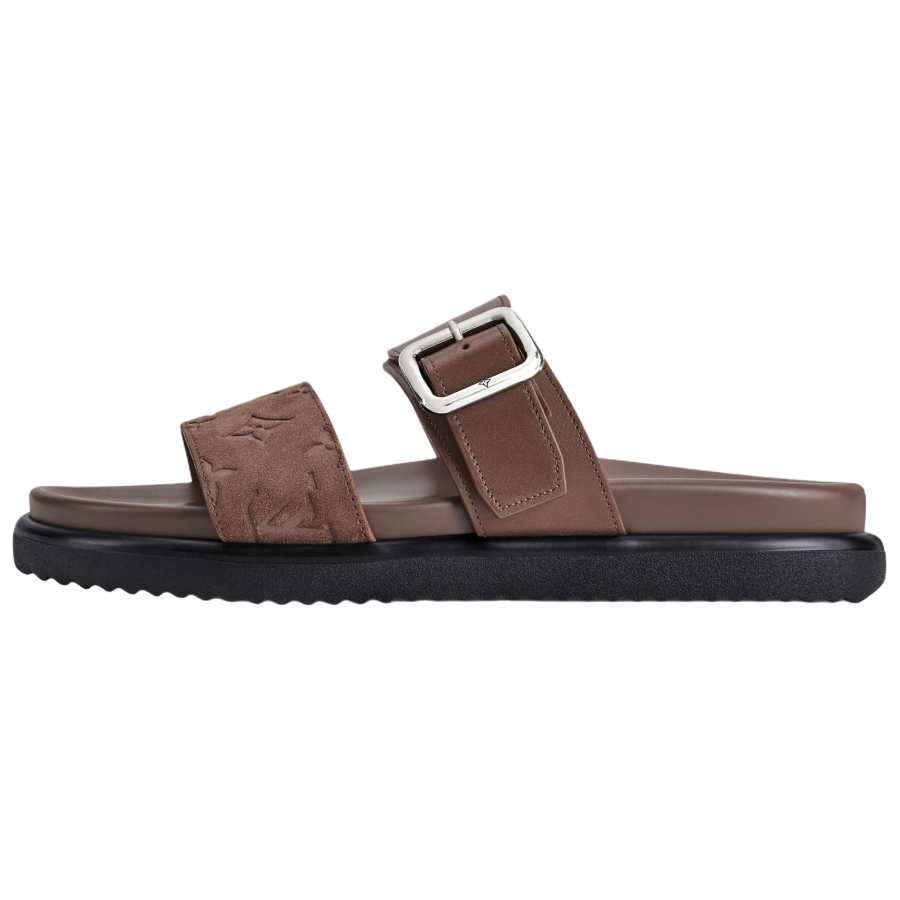 LOUIS VUITTON Venice Slide Slippers Men's Taupe