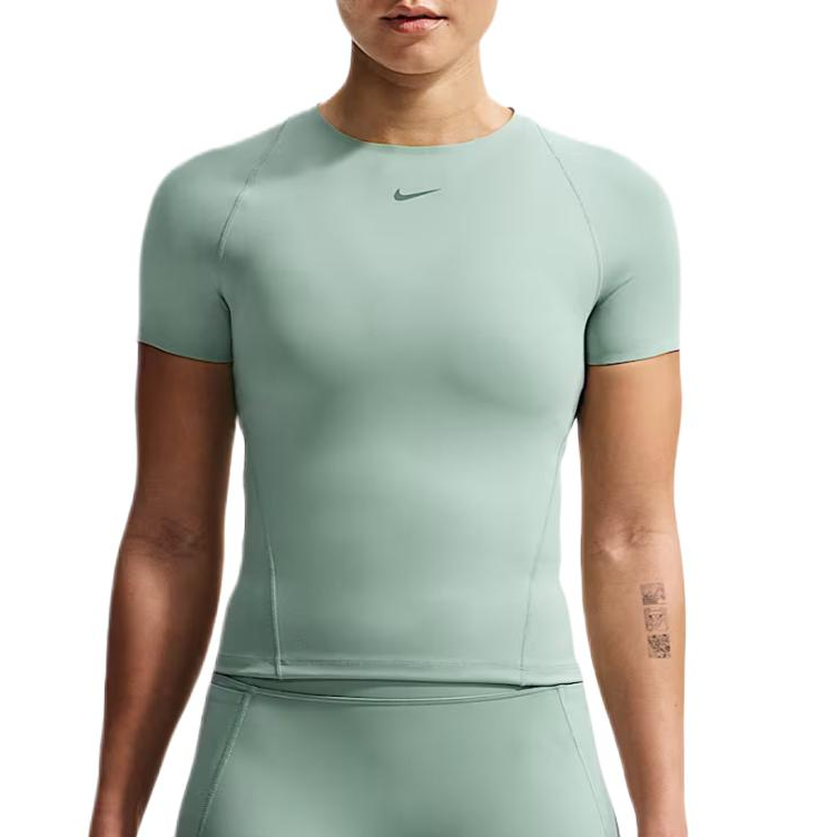 Nike Nike Universa Fitness Clothing Women's Steam Green/Dutch Green/Dutch Green Crew Neck Moderate