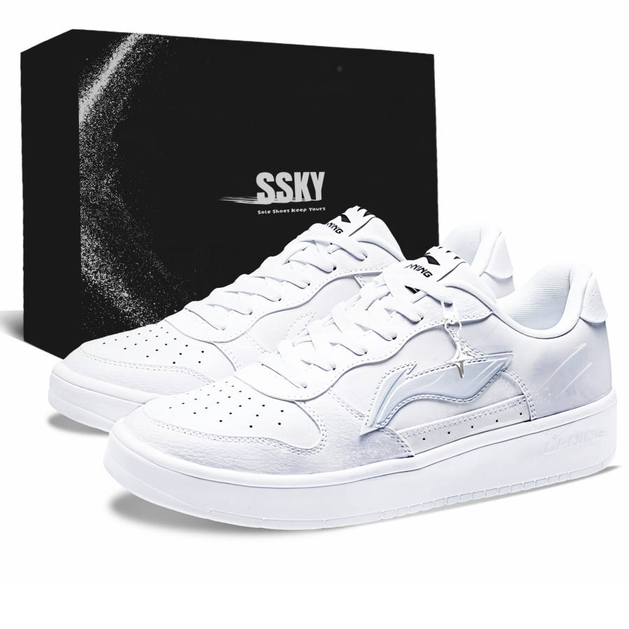 Li-Ning Li Ning Floating Boat Skateboard Shoes Men's Low Top White/Gray