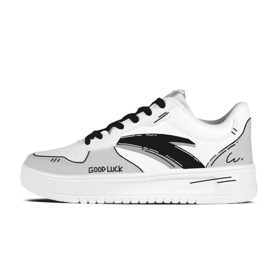 ANTA Easy Skateboard Shoes Unisex Low Top White