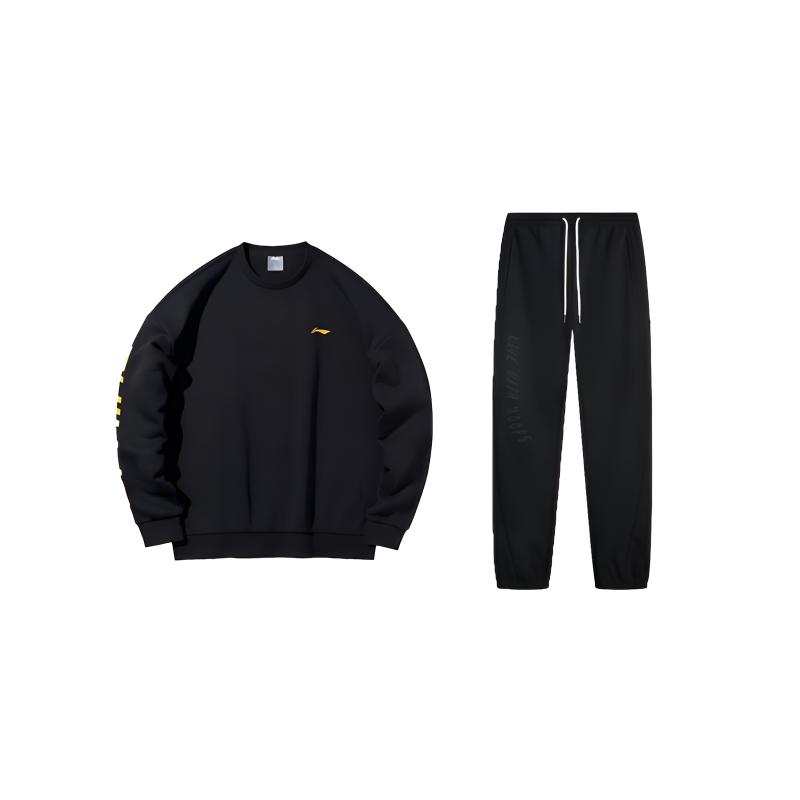 Li-Ning Li Ning Sweatshirt Sets Men's Crew Neck Moderate