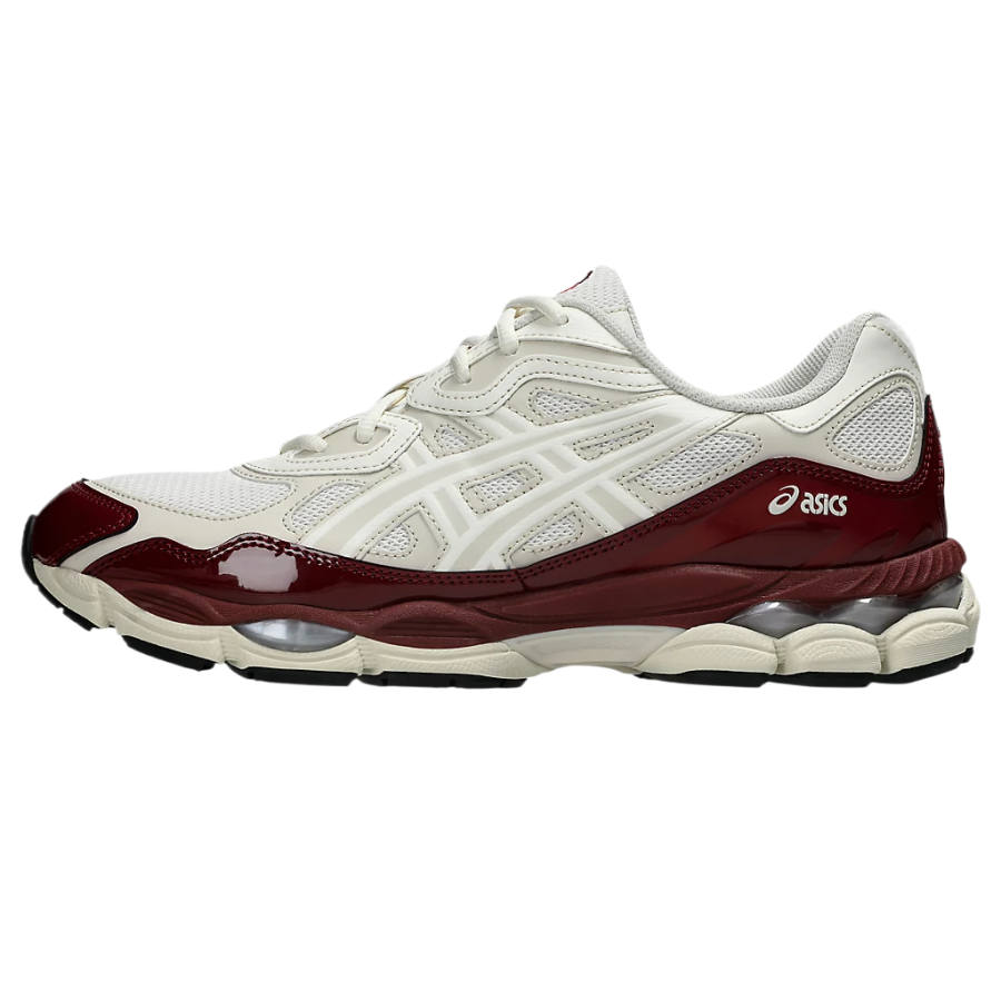 ASICS GEL NYC Training Shoes Men's Low Top Cream/Vintage Red