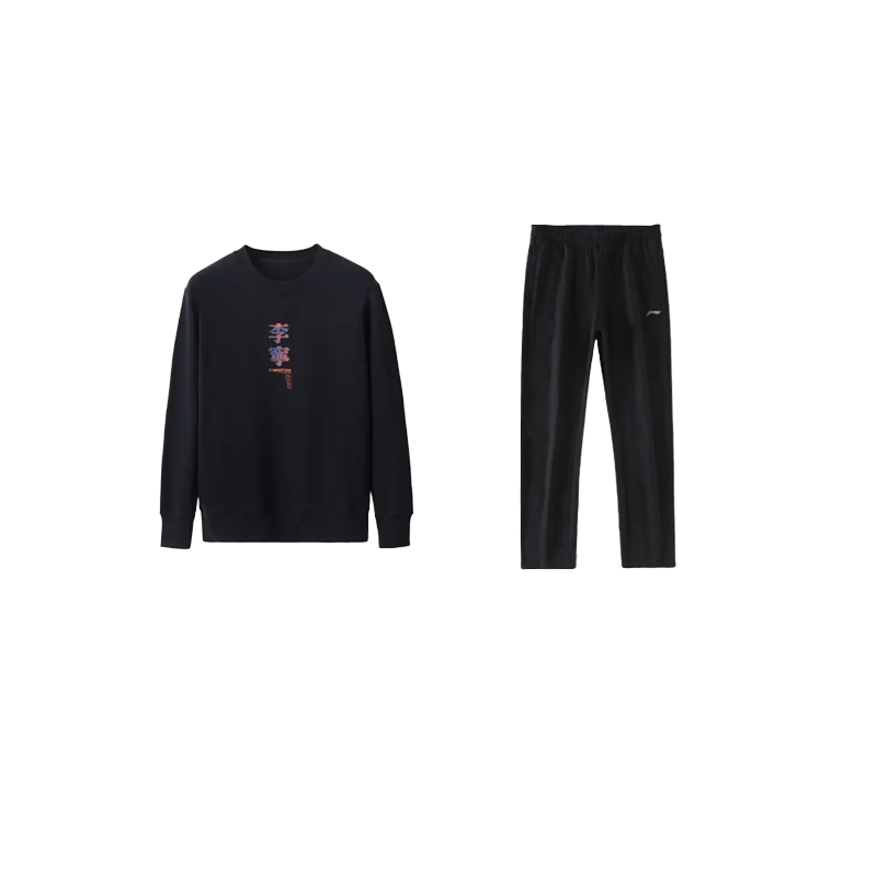 Li-Ning Li Ning Sweatshirt Sets Men's Crew Neck Moderate