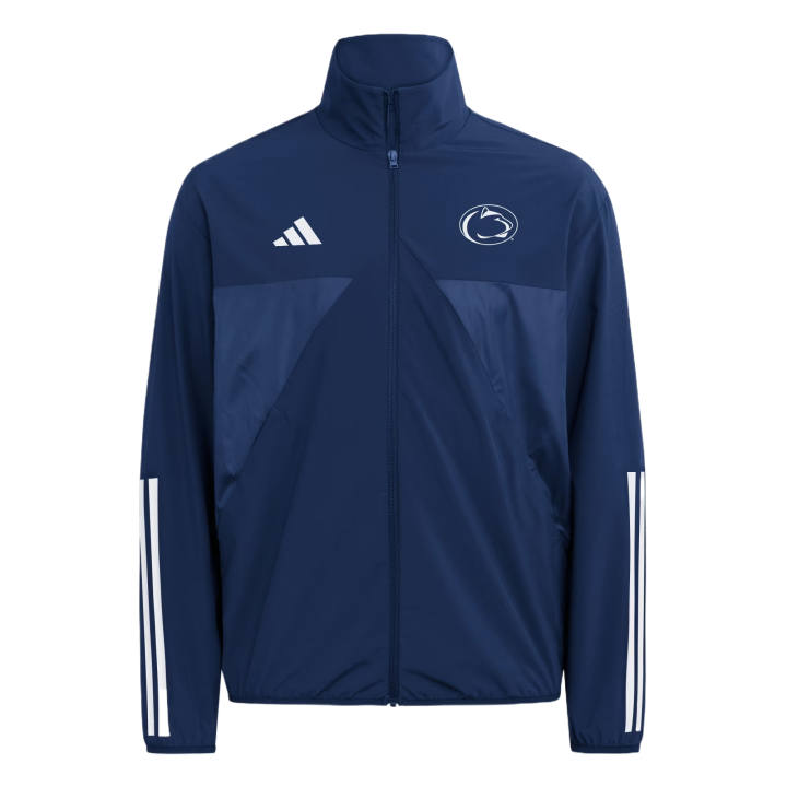 Adidas Adidas Jackets Men's Marine Blue/White Stand Collar Moderate