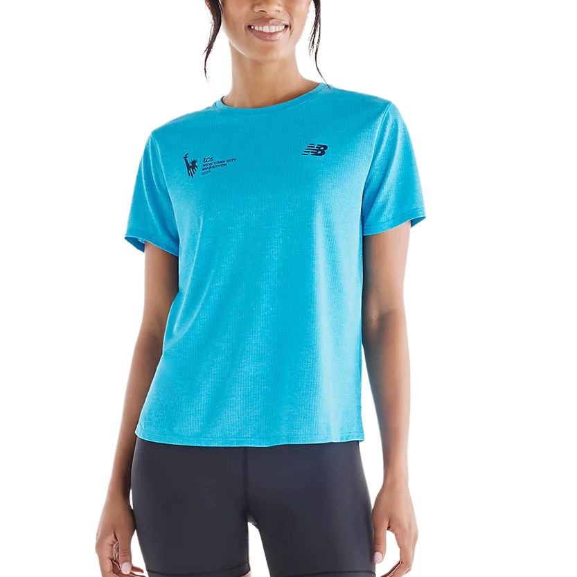 New Balance New Balance NYC Marathon Running T Shirts Women's ALTITUDE Crew Neck