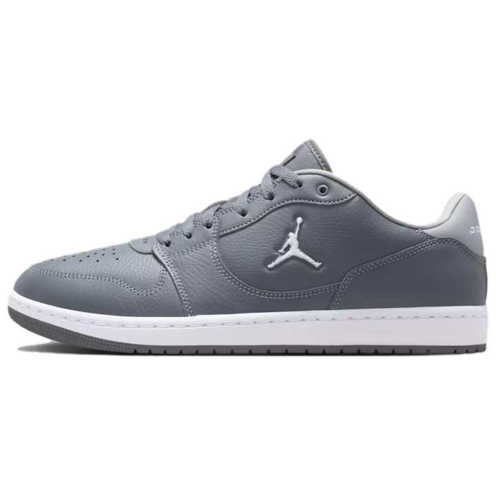 Jordan Jordan COURT CONNECT Skateboard Shoes Men's Low Top Smoke Gray/White/Light Smoke Gray