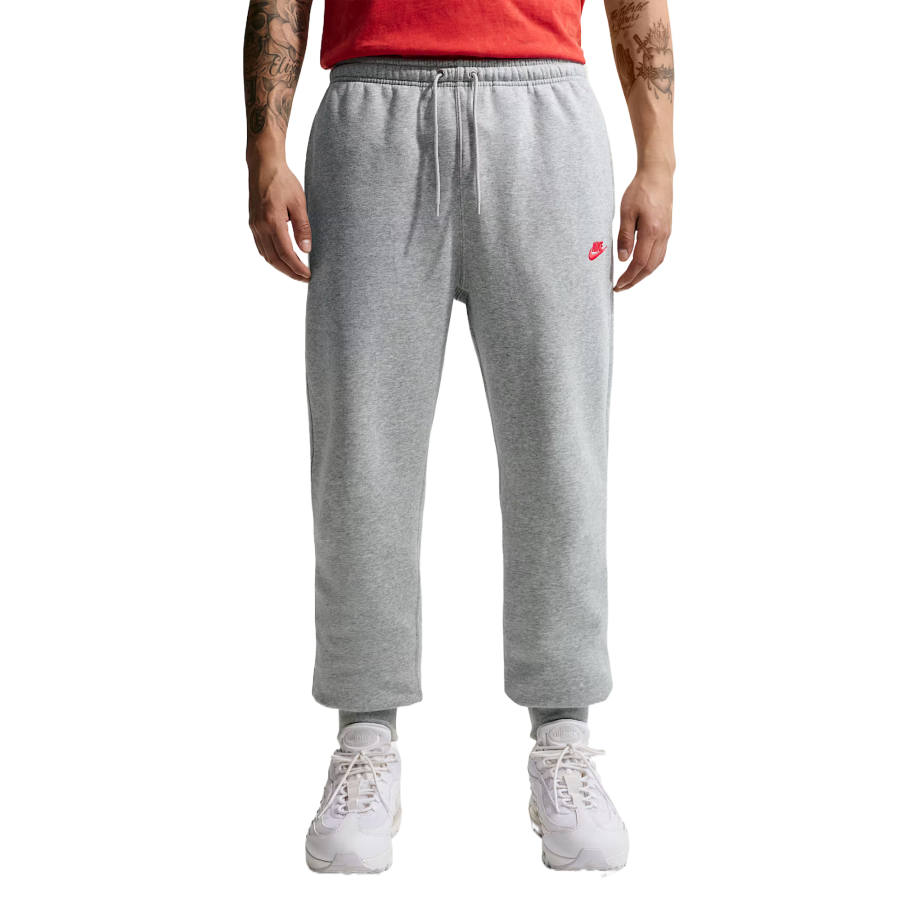 Nike Nike Sportswear Club Running Pants Men's Dark Gray Khaki/Light Smoke Gray/University Red Cuffed Pants