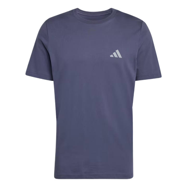 Adidas Adidas Terrex T Shirts Men's Dark Shadow Marine Blue Crew Neck Moderate